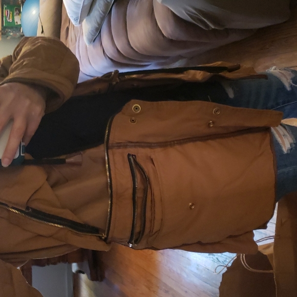 ~DONATED~ Zara woman brown parka - Picture 4 of 6